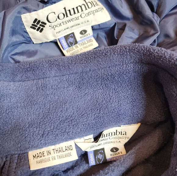 Columbia Bugaboo 3 in 1 Blue Coat Womens Size Large Fleece Lined Jacket - Picture 6 of 17